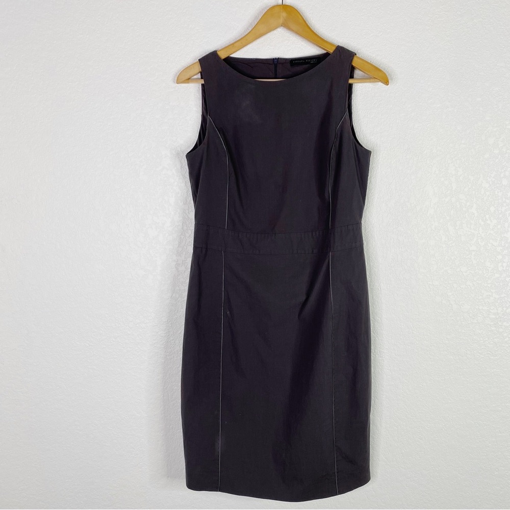 Fabiana Filippi Gray Sleeveless Sheath Dress